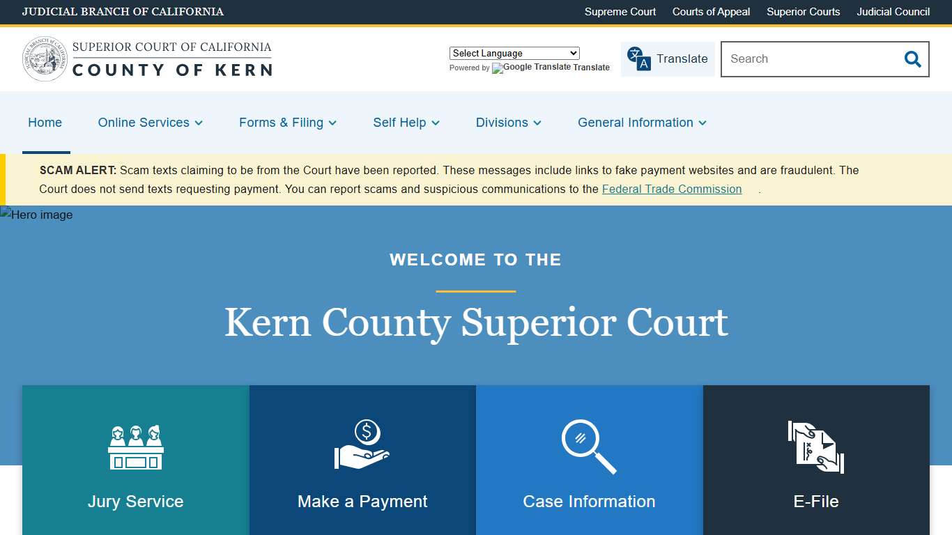 Home Superior Court of California County of Kern